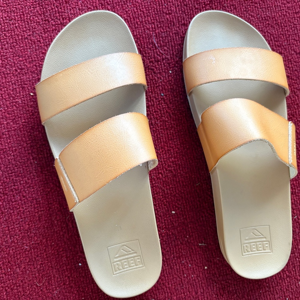 Reef Brown Slide Sandals